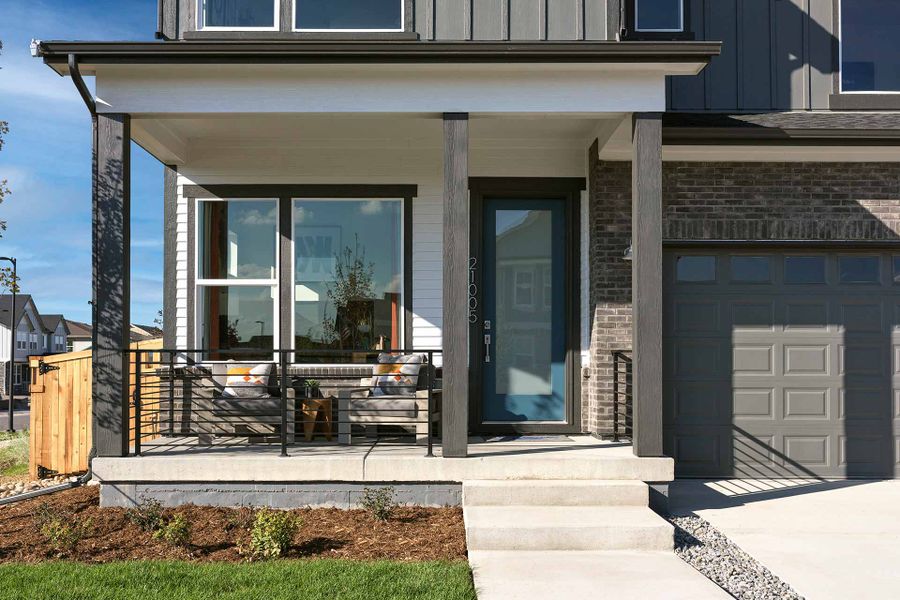 2D floor plan layout for the The Sloan by David Weekley Homes in Painted Prairie Legacy, Aurora, CO (Image 3).