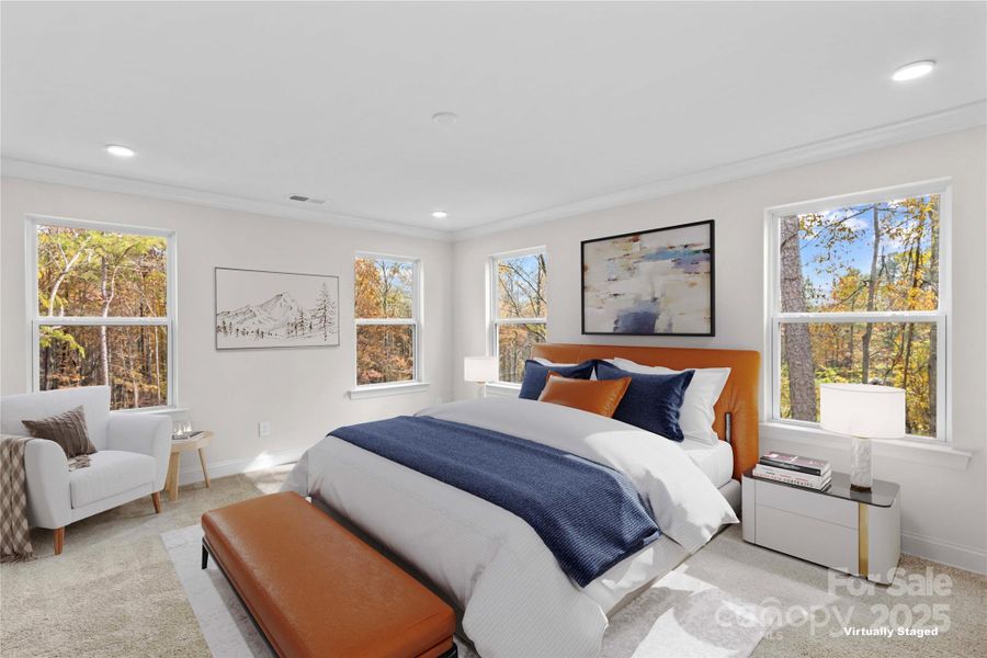 Furnished interior view inside a new home in , Statesville (Image 11).