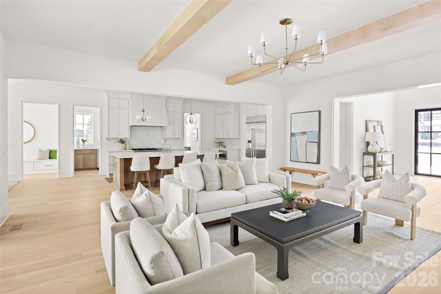 Furnished interior view inside a new home in , Charlotte (Image 14).