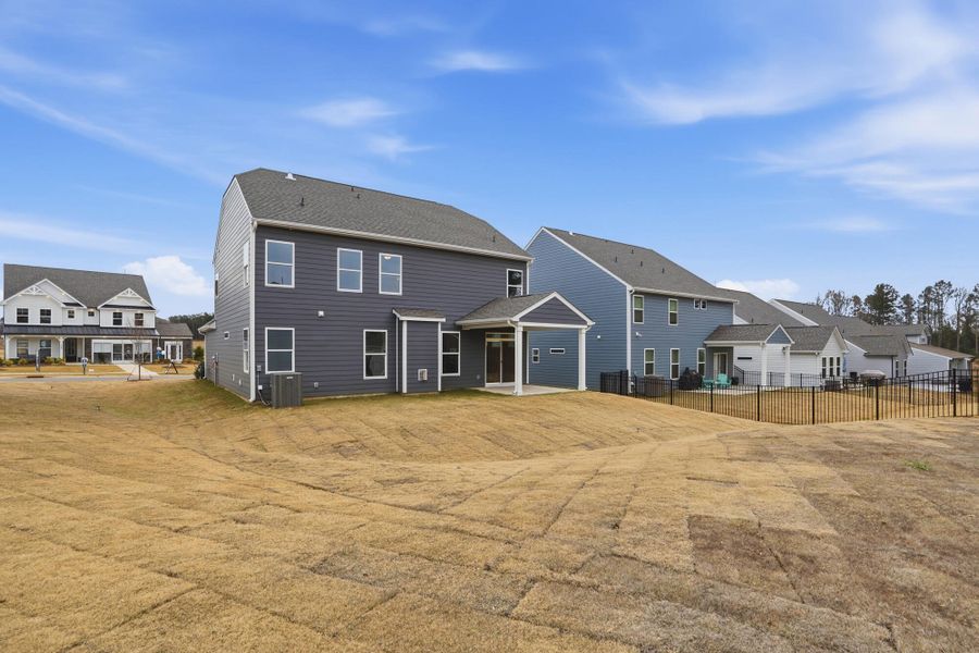 Exterior details and patio area of a home in Carrington, Stanley (Image 40).