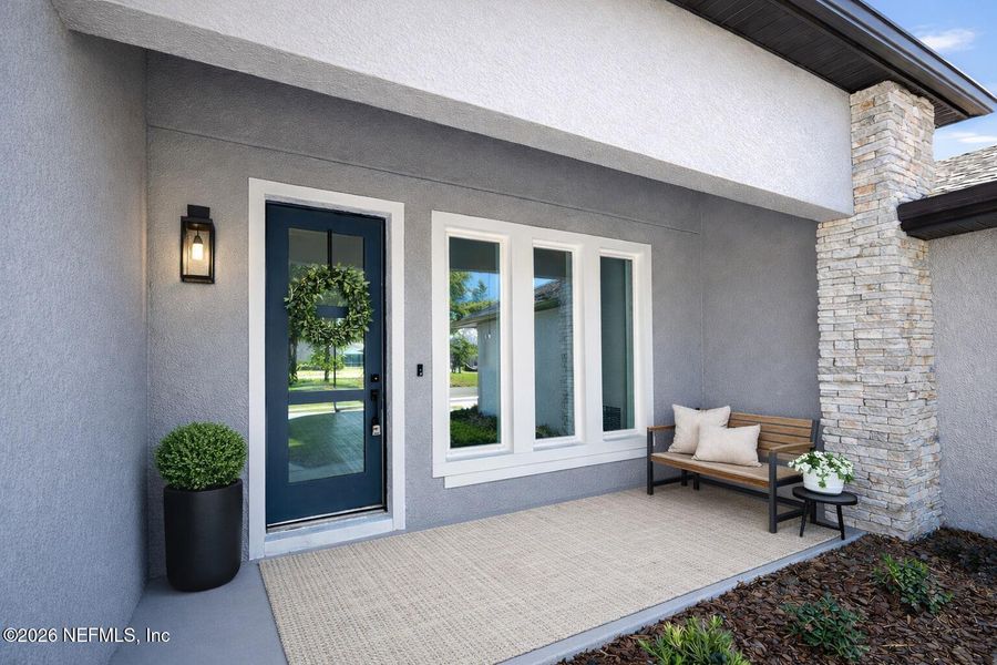 Exterior details and patio area of a home in , Palm Coast (Image 24).