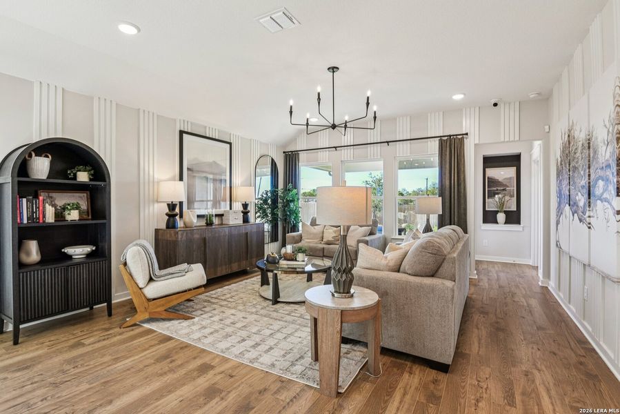 Furnished interior view inside a new home in Westridge, San Antonio (Image 16). Furnished interior view inside a new home in Westridge, San Antonio (Image 16).