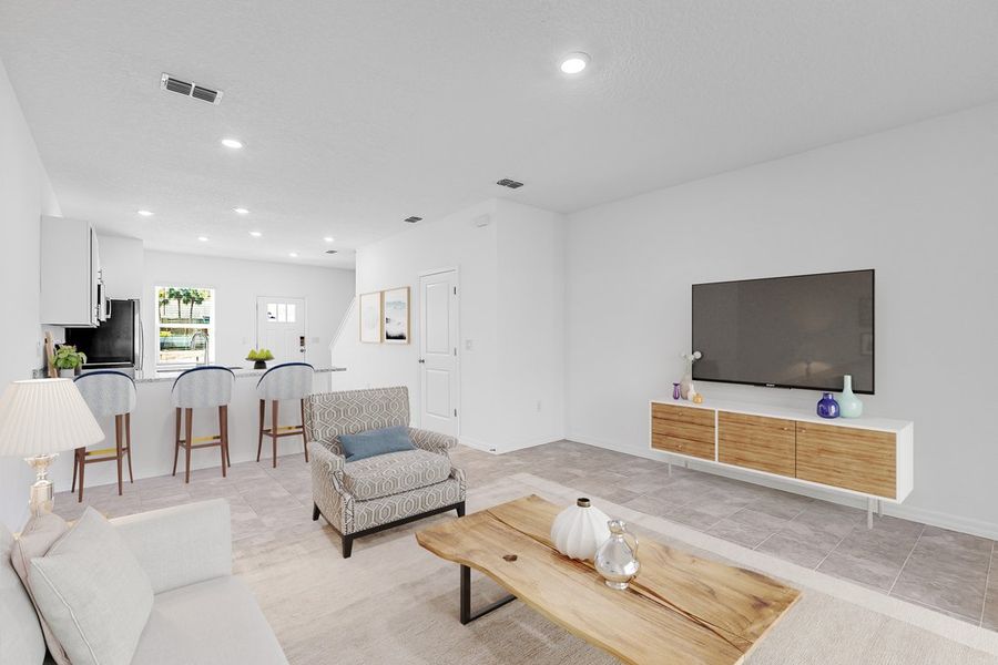 Furnished interior in a model home at Sabal Terrace in Jacksonville (Image 11).