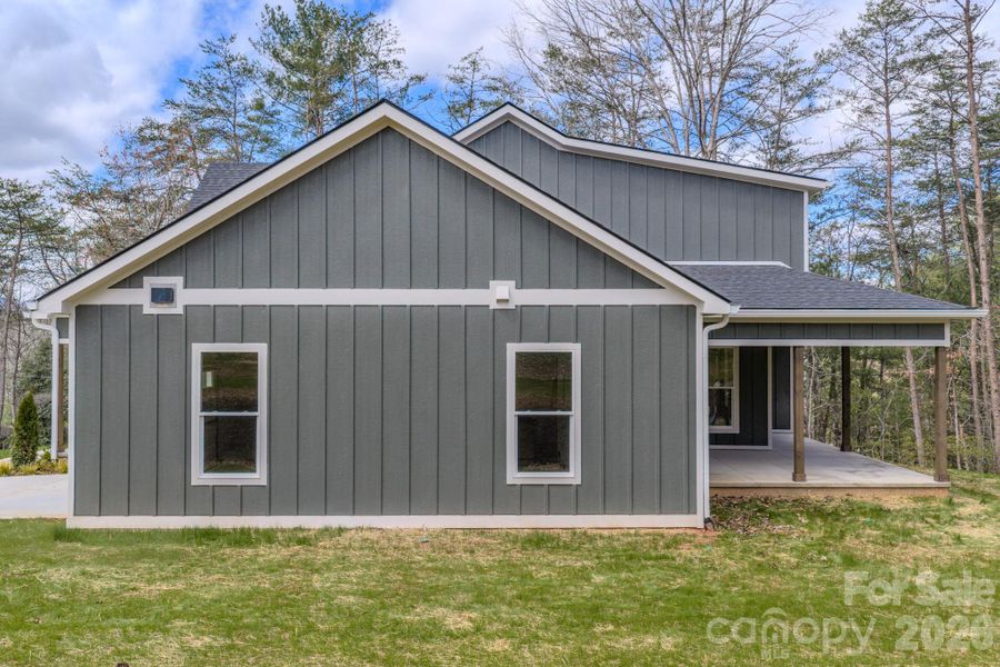 Exterior details and patio area of a home in , Asheville (Image 22).