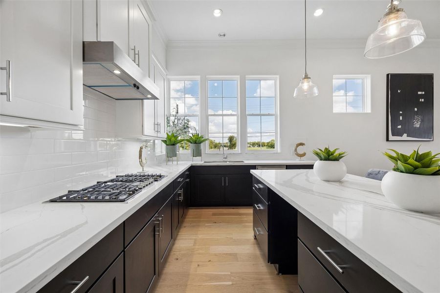 Bosch appliances in this bright, spacious kitchen.