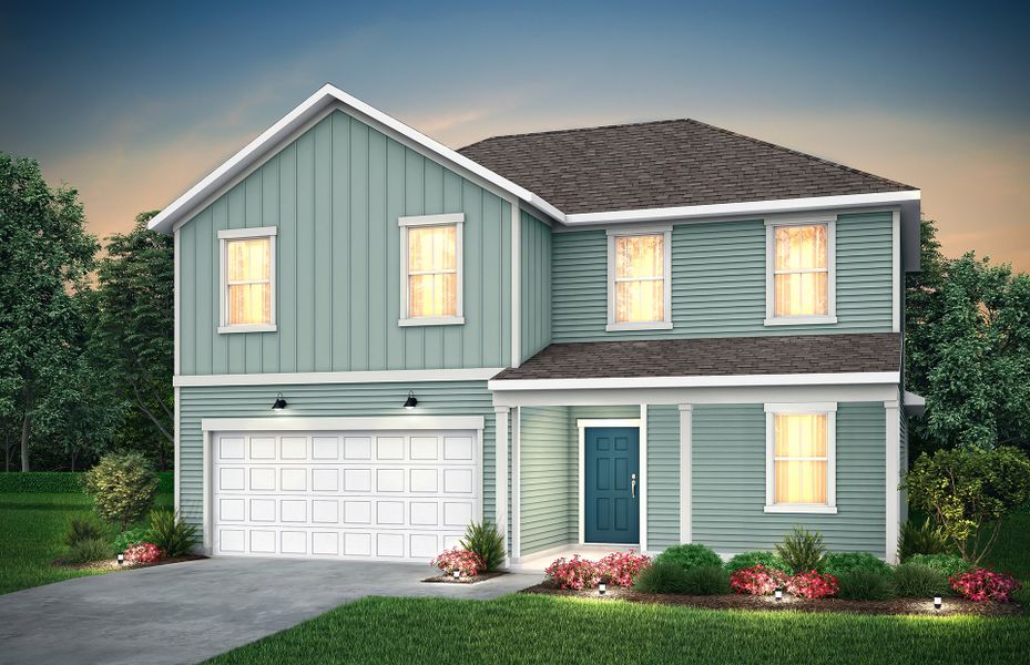 Starling new home Exterior TD107 with a covered fr