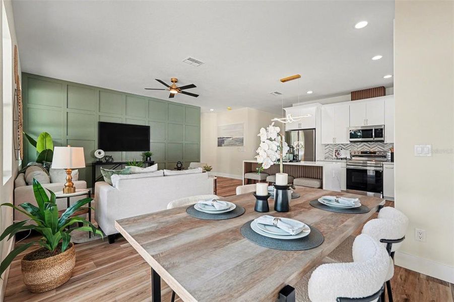 Furnished interior view inside a new home in , Tampa (Image 12).