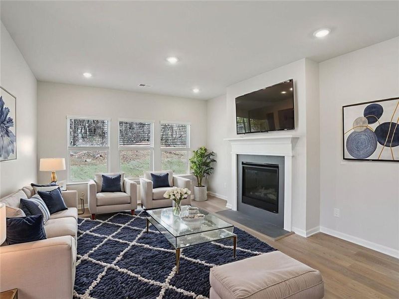 Furnished interior view inside a new home in River Pointe, Monroe (Image 9).