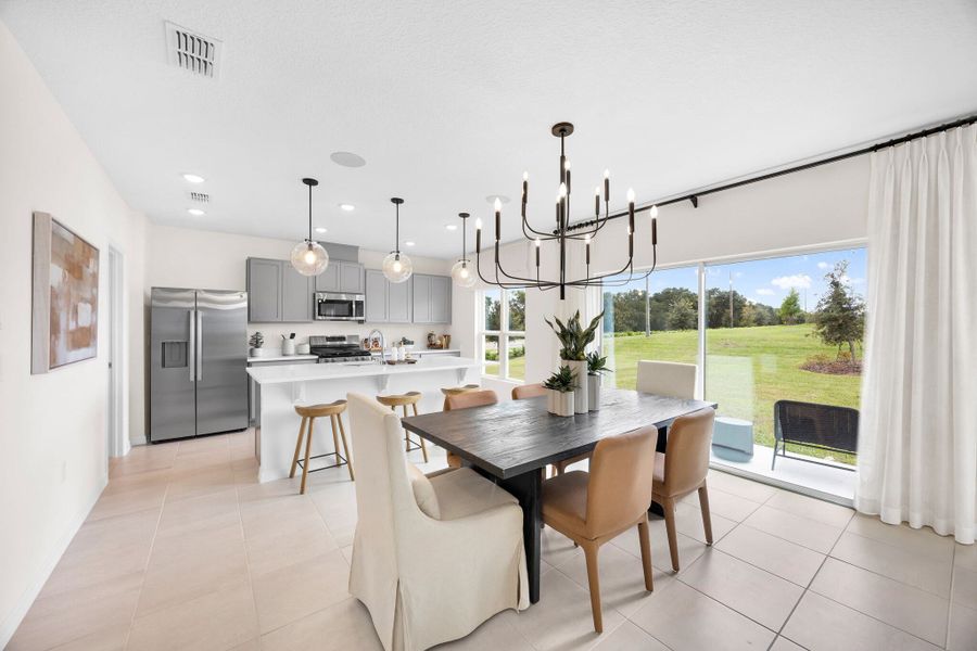 Representative furnished interior of a home built from the Finn by Risewell Homes in Eagletail Landings, Howey-in-the-Hills (Image 5).