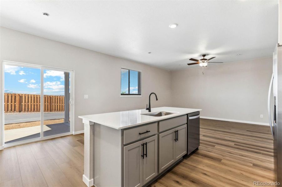Furnished interior view inside a new home in Second Creek Farm, Commerce City (Image 4).