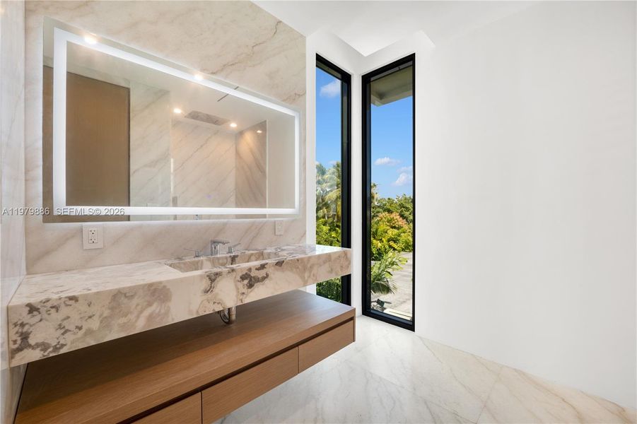 Furnished interior view inside a new home in , Miami Beach (Image 15).