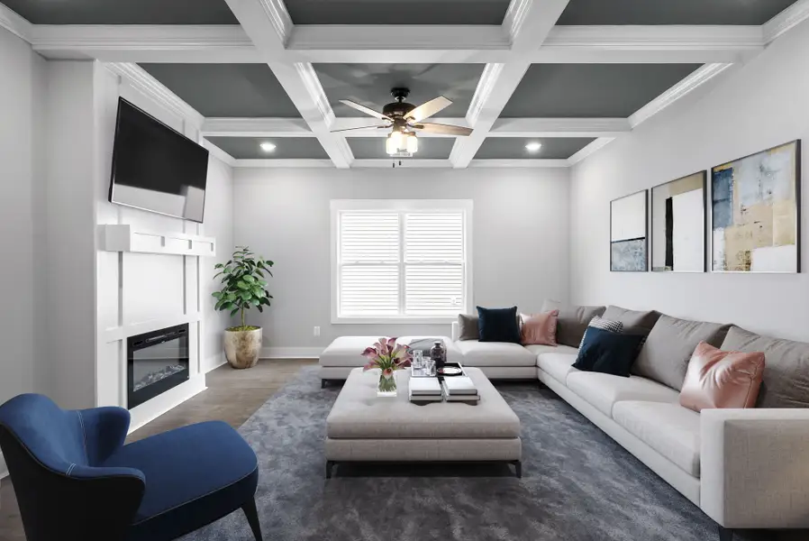 Representative furnished interior of a home built from the Bruno by Rockwood Homes in Cherry Fields, Clarksville (Image 6). Representative furnished interior of a home built from the Bruno by Rockwood Homes in Cherry Fields, Clarksville (Image 6).