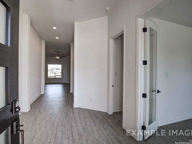 Spacious, unfurnished interior of a new home in Potranco Oaks, Castroville (Image 14). Spacious, unfurnished interior of a new home in Potranco Oaks, Castroville (Image 14).