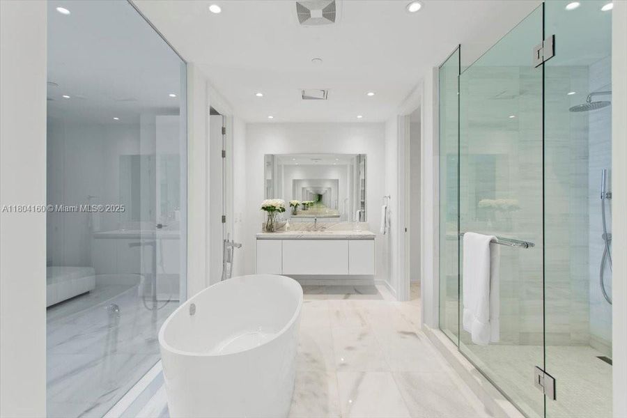 Furnished interior view inside a new home in , Miami (Image 2).