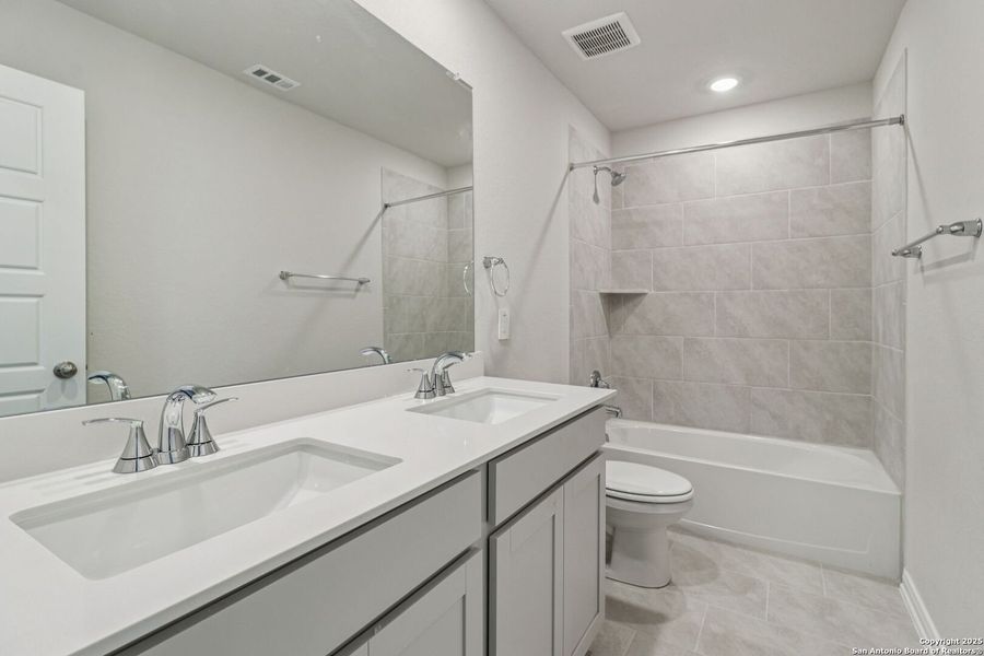 Furnished interior view inside a new home in Royal Crest, San Antonio (Image 13). Furnished interior view inside a new home in Royal Crest, San Antonio (Image 13).