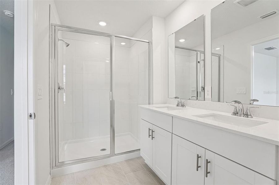 Furnished interior view inside a new home in Cagan Crossings West, Clermont (Image 9).