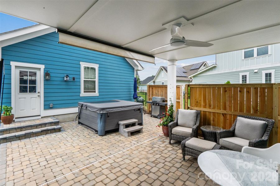 Exterior details and patio area of a home in Riverwalk, Rock Hill (Image 3).