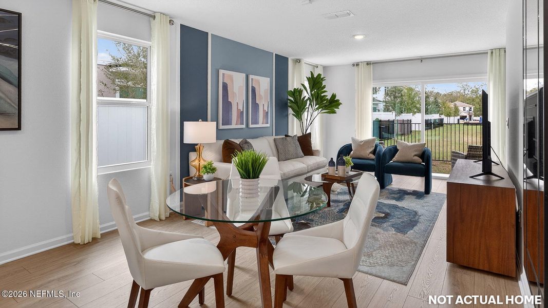 Furnished interior view inside a new home in Irongate Villas, Jacksonville (Image 8).
