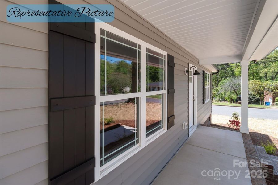 Exterior details and patio area of a home in , Norwood (Image 22).