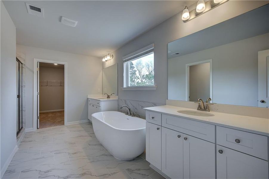 Furnished interior view inside a new home in Cambria at Traditions, Hampton (Image 6).