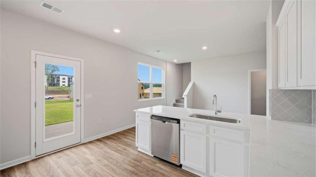 Furnished interior view inside a new home in Willowbrook, Winder (Image 4). Furnished interior view inside a new home in Willowbrook, Winder (Image 4).