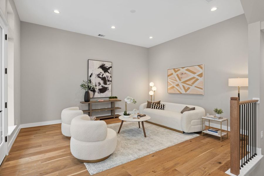 Furnished interior view inside a new home in , Houston (Image 35).
