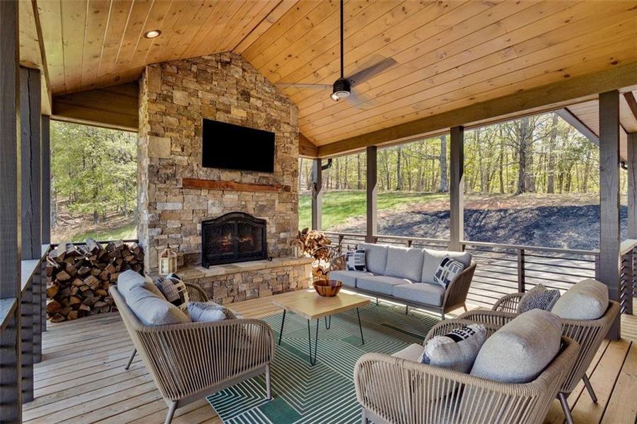 Furnished interior view inside a new home in , Morganton (Image 42).
