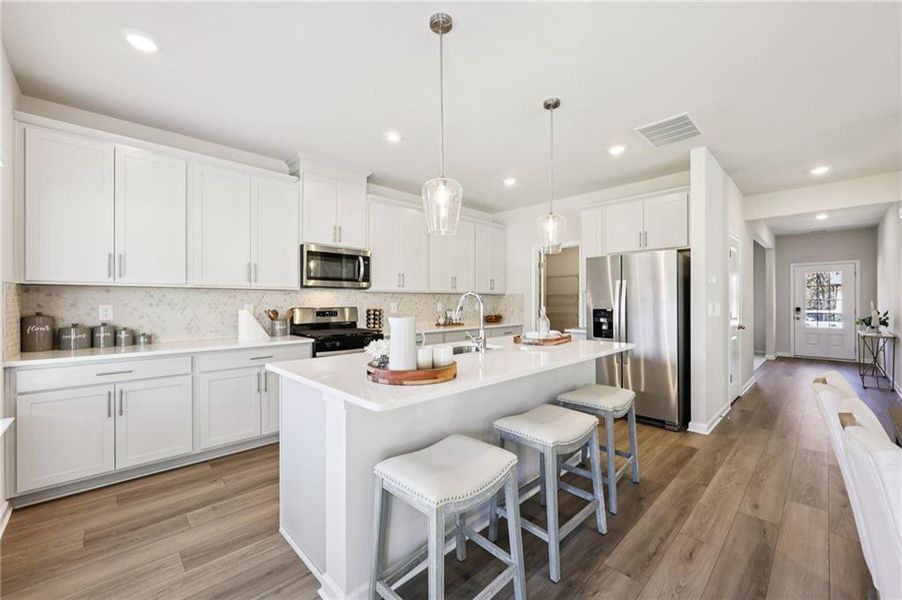 Furnished interior view inside a new home in Westmont Preserve, Powder Springs (Image 28).