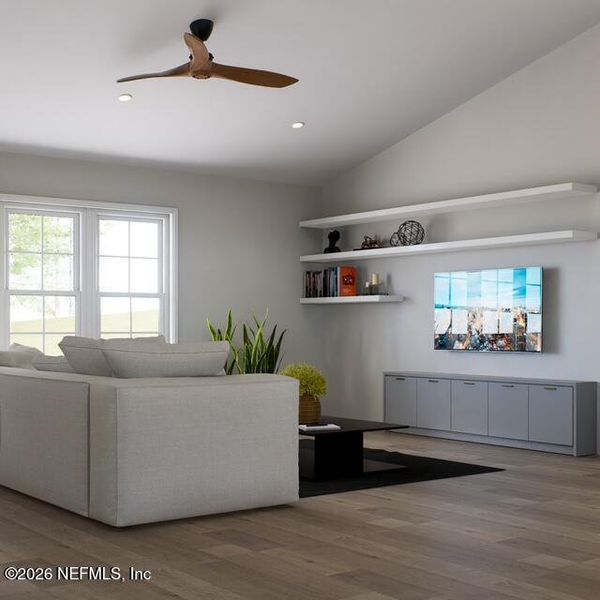 Furnished interior view inside a new home in , Satsuma (Image 11).