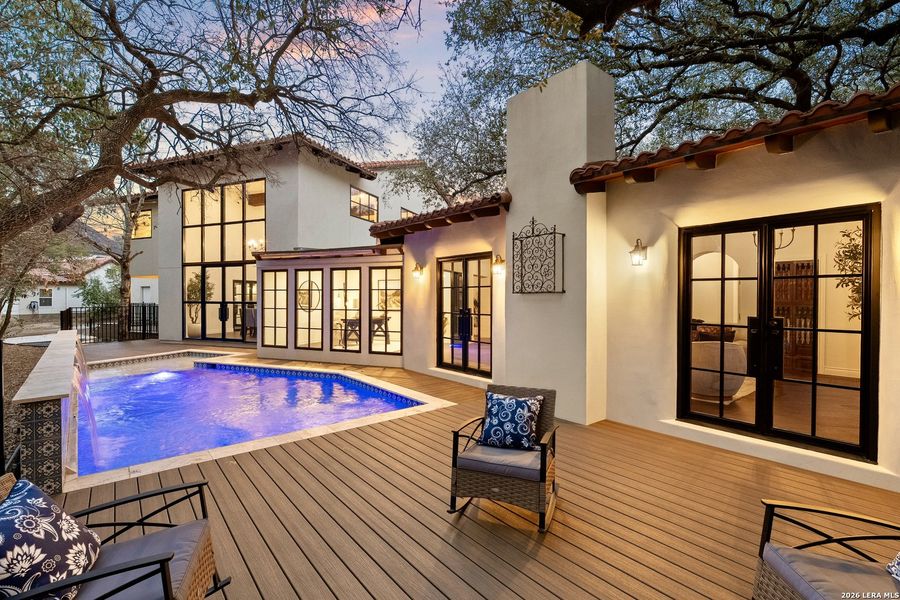 Exterior details and patio area of a home in , San Antonio (Image 24).