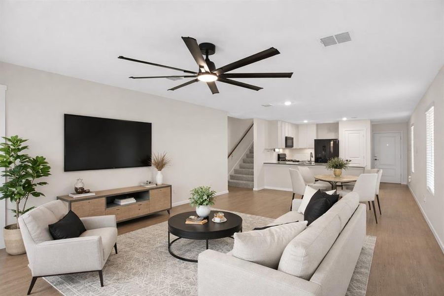 Furnished interior view inside a new home in Creekview, Pilot Point (Image 10).