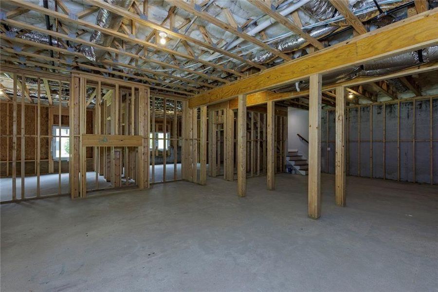 In-progress construction of a new home in , Roswell, GA (Image 74).