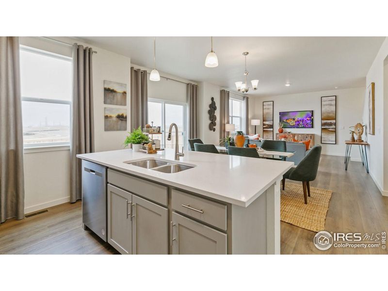Furnished interior view inside a new home in Westgate, Greeley (Image 8). Furnished interior view inside a new home in Westgate, Greeley (Image 8).