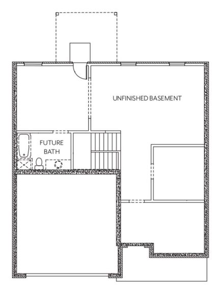 2D floor plan layout for the Heron Cottage by McKinley Homes in Hellen Valley, Braselton, GA (Image 5).