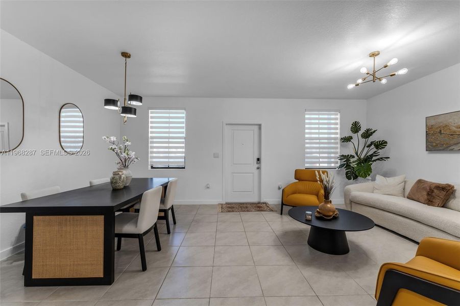 Furnished interior view inside a new home in , Florida City (Image 13). Furnished interior view inside a new home in , Florida City (Image 13).