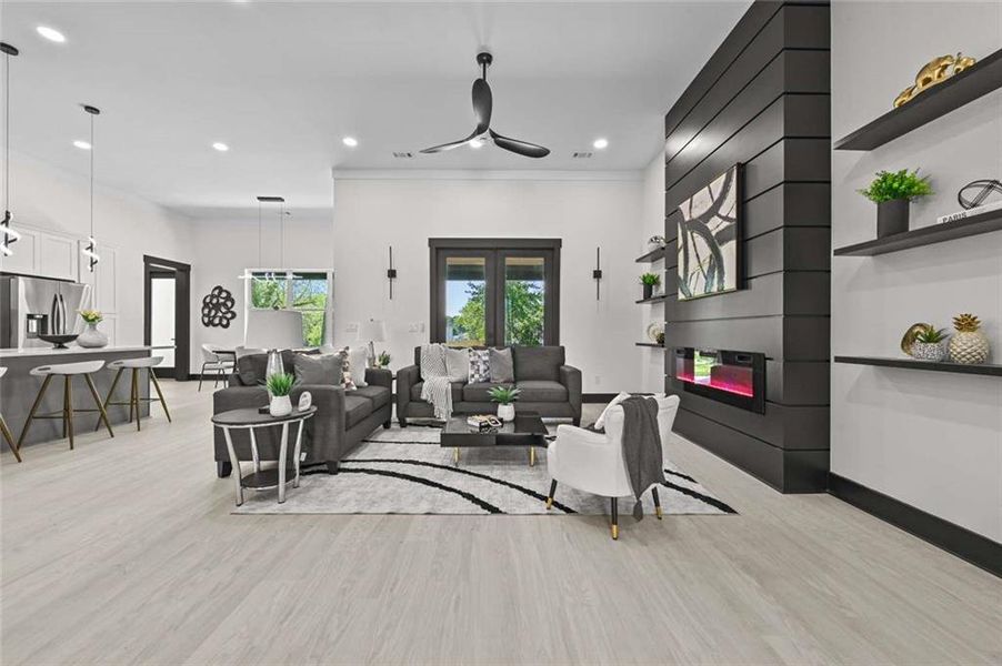 Furnished interior view inside a new home in , Lithonia (Image 18). Furnished interior view inside a new home in , Lithonia (Image 18).