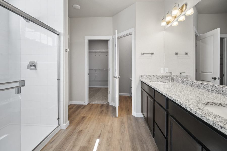 Representative furnished interior of a home built from the The Jackson by View Homes in Jackson Creek North, Monument (Image 17).
