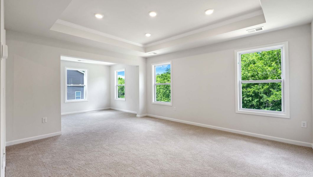 Spacious, unfurnished interior of a new home in Whitehawk Meadows, Travelers Rest (Image 27). Spacious, unfurnished interior of a new home in Whitehawk Meadows, Travelers Rest (Image 27).