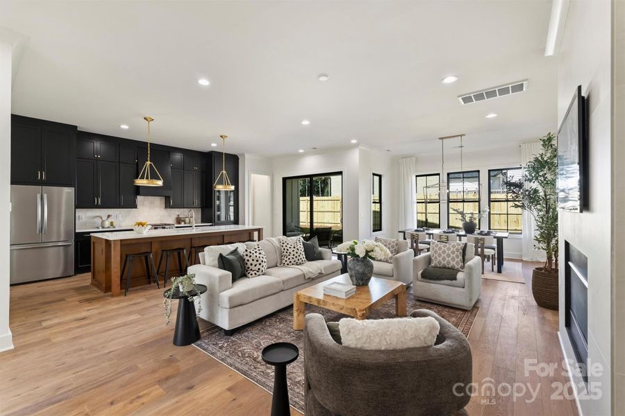 Furnished interior view inside a new home in , Charlotte (Image 6).