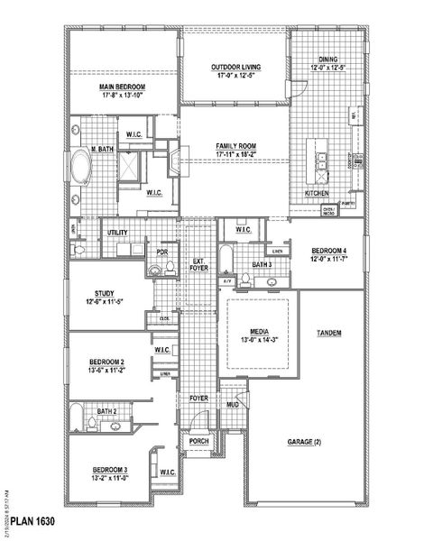 Plan 1630 1st Floor