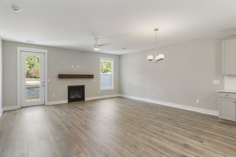 Representative unfurnished interior of a home built from the Crosby by Hunter Quinn Homes in Landing at Clemson Marina, Seneca (Image 14).