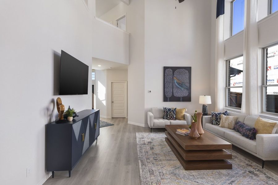 Furnished interior view inside a new home in Heartland, Heartland (Image 9). Furnished interior view inside a new home in Heartland, Heartland (Image 9).