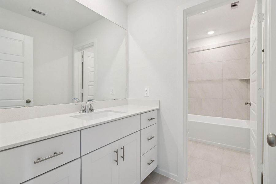 Furnished interior view inside a new home in Sanford Farms - Premier Series, Waller (Image 16).