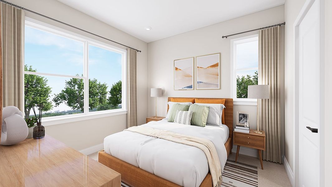 Representative furnished interior of a home built from the Sparrow by Tri Pointe Homes in Archer Row, Charlotte (Image 15).