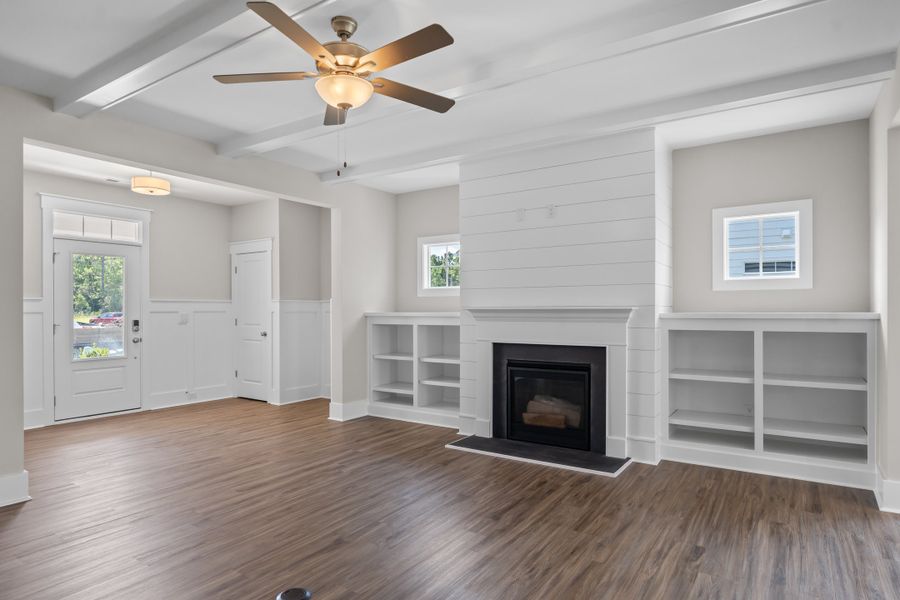 Representative unfurnished interior of a home built from the Kauai by Bill Clark Homes in The Sanctuary at Sunset Beach, Sunset Beach (Image 13). Representative unfurnished interior of a home built from the Kauai by Bill Clark Homes in The Sanctuary at Sunset Beach, Sunset Beach (Image 13).