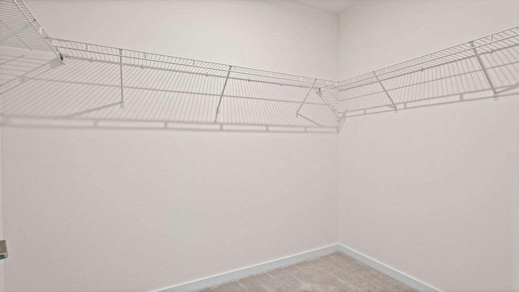 The Atwood Primary Walk-In Closet by DRB Homes in Hamilton Bluff, Haines City, FL The Atwood Primary Walk-In Closet by DRB Homes in Hamilton Bluff, Haines City, FL