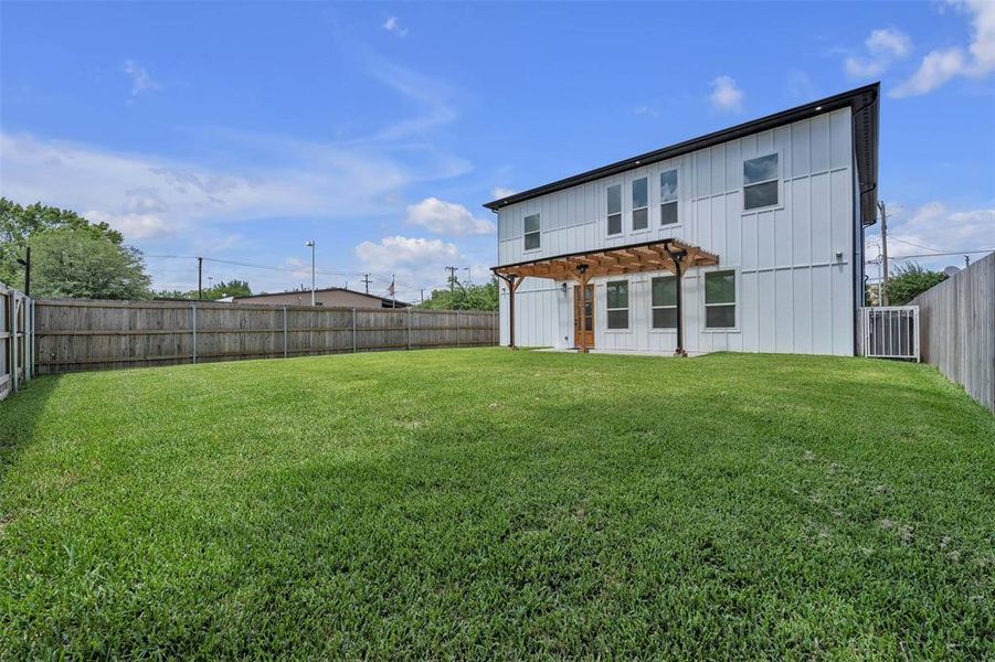 Exterior details and patio area of a home in , Dallas (Image 29). Exterior details and patio area of a home in , Dallas (Image 29).