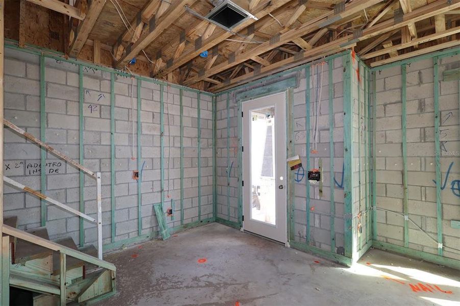 In-progress construction of a new home in Center Lake on the Park, St. Cloud, FL (Image 7).