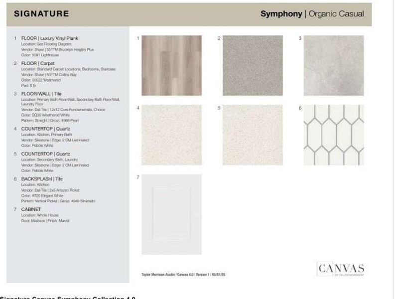 1709 Lorant Lane design selections! This home is currently under construction and selections are subject to change