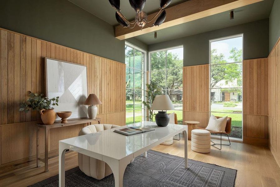 Furnished interior view inside a new home in , Dallas (Image 5).